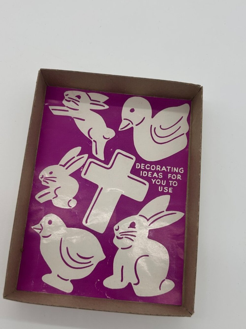 Vintage Easter Cookie Cutters by Cooky Cutters Set Of 6 In Original Box ~ Metal - Picture 9 of 9